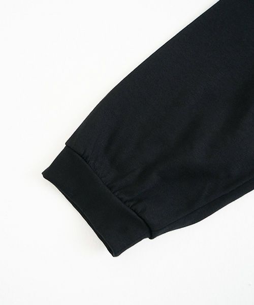 Mochi / home&miles.モチ / ホーム＆マイルズ.organic cotton cut & saw blouse [black]