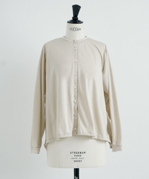 Mochi / home&miles.モチ / ホーム＆マイルズ.organic cotton cut & saw blouse [chalk]