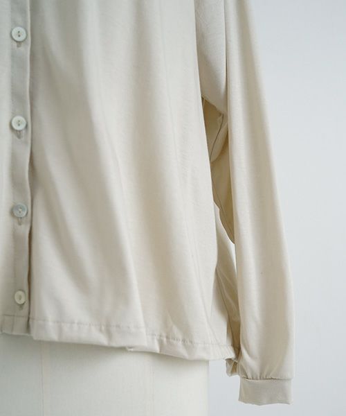 Mochi / home&miles.モチ / ホーム＆マイルズ.organic cotton cut & saw blouse [chalk]
