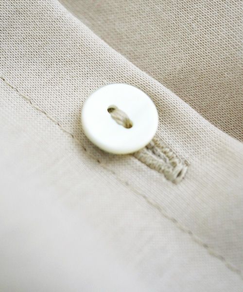 Mochi / home&miles.モチ / ホーム＆マイルズ.organic cotton cut & saw blouse [chalk]