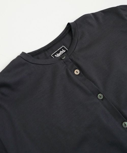Mochi / home&miles.モチ / ホーム＆マイルズ.organic cotton cut & saw blouse  [charcoal grey]
