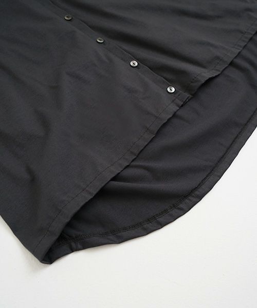 Mochi / home&miles.モチ / ホーム＆マイルズ.organic cotton cut & saw blouse  [charcoal grey]