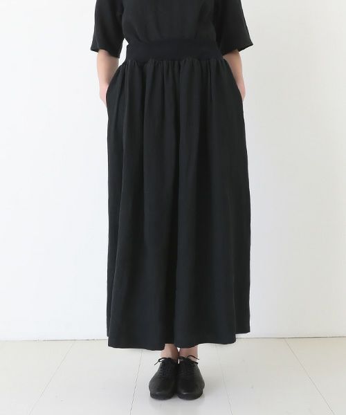 Mochi / home&miles.モチ / ホーム＆マイルズ.long skirt [black]