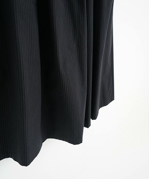 Mochi / home&miles.モチ / ホーム＆マイルズ.long skirt [black×striped]