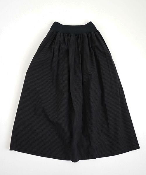 Mochi / home&miles.モチ / ホーム＆マイルズ.long skirt [black×striped]