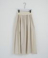 Mochi / home&miles.モチ / ホーム＆マイルズ.long skirt [ecru×striped]