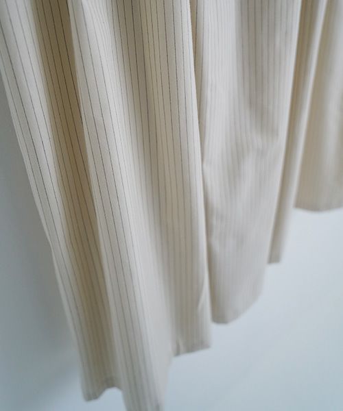 Mochi / home&miles.モチ / ホーム＆マイルズ.long skirt [ecru×striped]