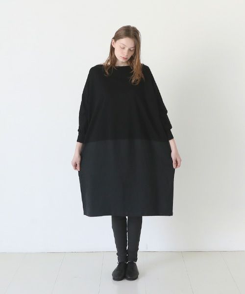 Mochi / home&miles.モチ / ホーム＆マイルズ.layered one piece [black]