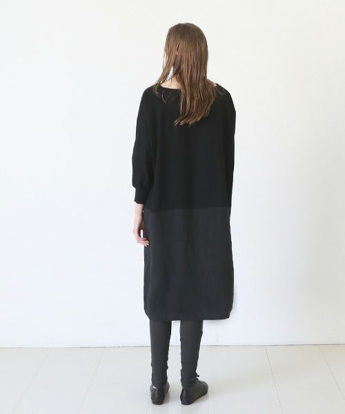 Mochi / home&miles.モチ / ホーム＆マイルズ.layered one piece [black]