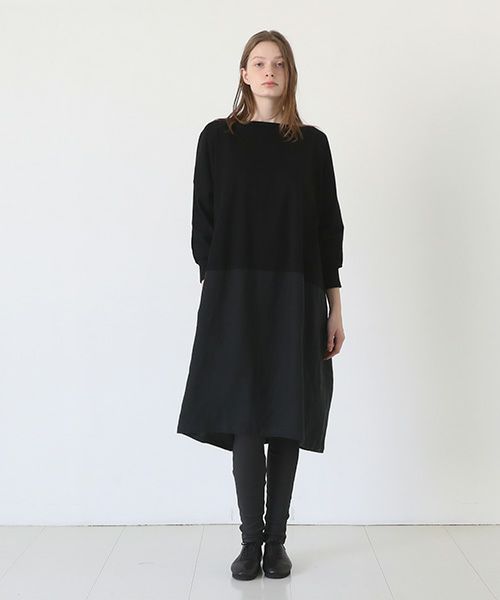 Mochi / home&miles.モチ / ホーム＆マイルズ.layered one piece [black]