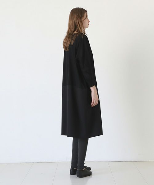 Mochi / home&miles.モチ / ホーム＆マイルズ.layered one piece [black×striped]