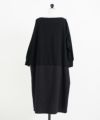 Mochi / home&miles.モチ / ホーム＆マイルズ.layered one piece [black×striped]