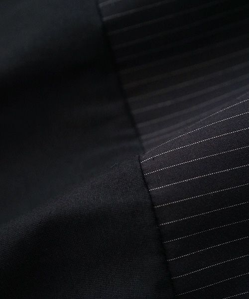 Mochi / home&miles.モチ / ホーム＆マイルズ.layered one piece [black×striped]