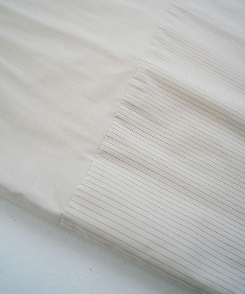 Mochi / home&miles.モチ / ホーム＆マイルズ.layered one piece [ecru×striped]