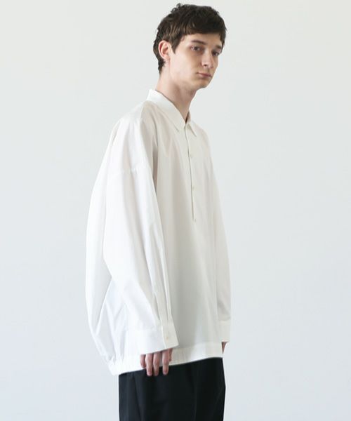 VU.ヴウ.ballon shirt-FINX COTTON vu-a23-s01[OFF WHITE]