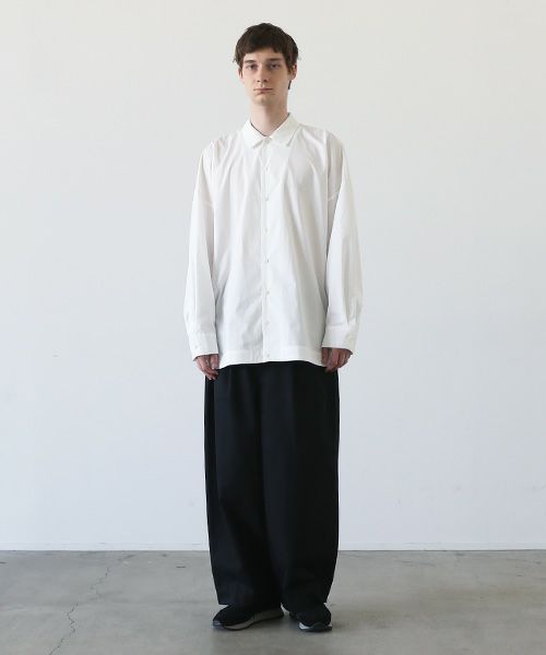 VU.ヴウ.ballon shirt-FINX COTTON vu-a23-s01[OFF WHITE]