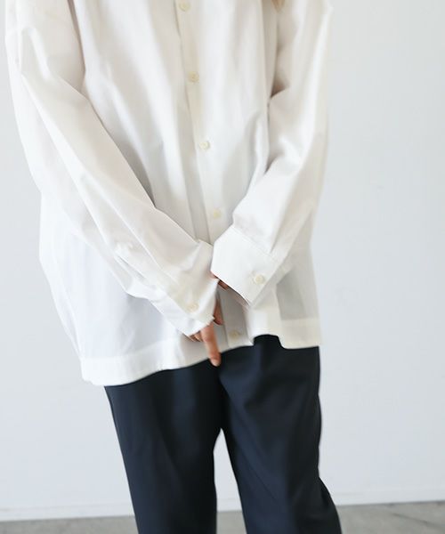 VU.ヴウ.ballon shirt-FINX COTTON vu-a23-s01[OFF WHITE]