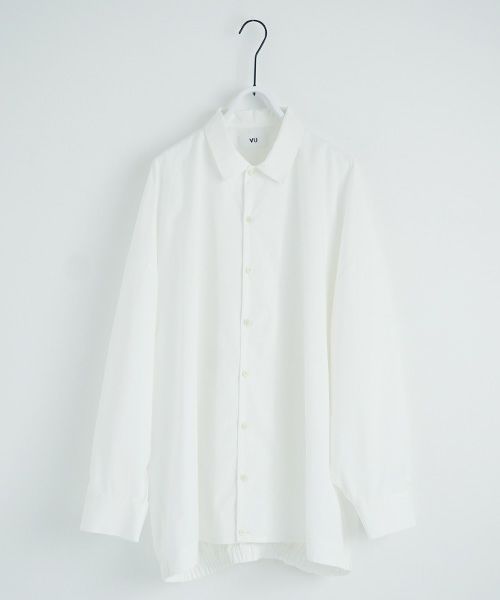 VU.ヴウ.ballon shirt-FINX COTTON vu-a23-s01[OFF WHITE]