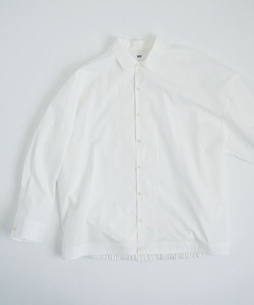 VU.ヴウ.ballon shirt-FINX COTTON vu-a23-s01[OFF WHITE]