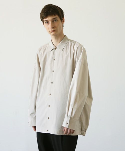VU.ヴウ.ballon shirt-FINX COTTON vu-a23-s01[OFF BEIGE]