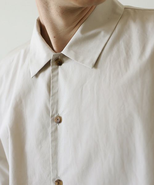 VU.ヴウ.ballon shirt-FINX COTTON vu-a23-s01[OFF BEIGE]