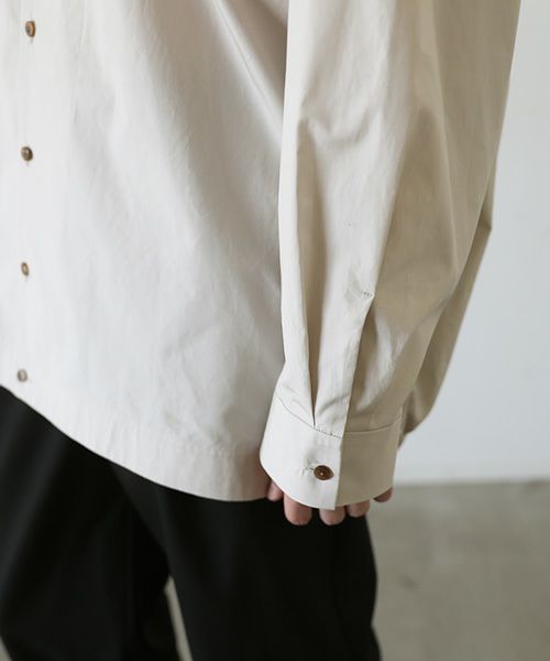 VU.ヴウ.ballon shirt-FINX COTTON vu-a23-s01[OFF BEIGE]