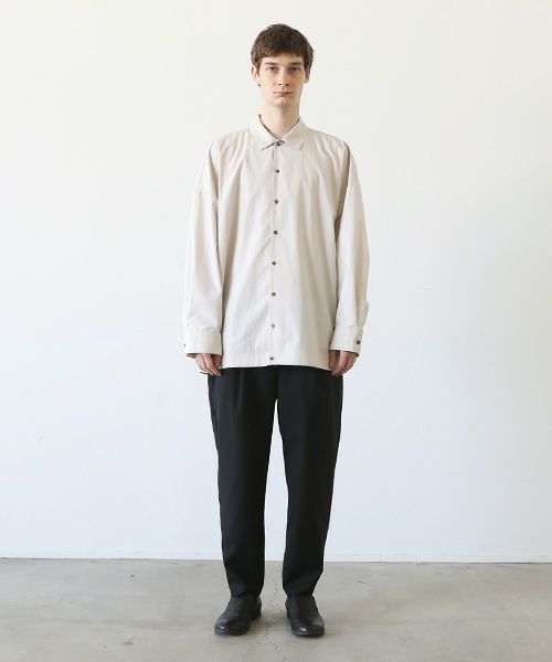 VU.ヴウ.ballon shirt-FINX COTTON vu-a23-s01[OFF BEIGE]