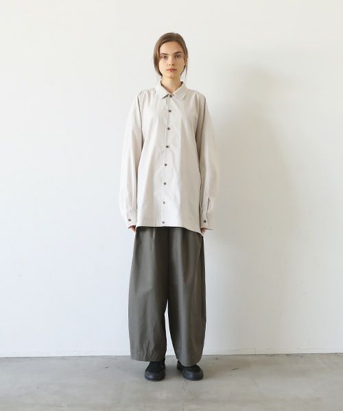VU.ヴウ.ballon shirt-FINX COTTON vu-a23-s01[OFF BEIGE]