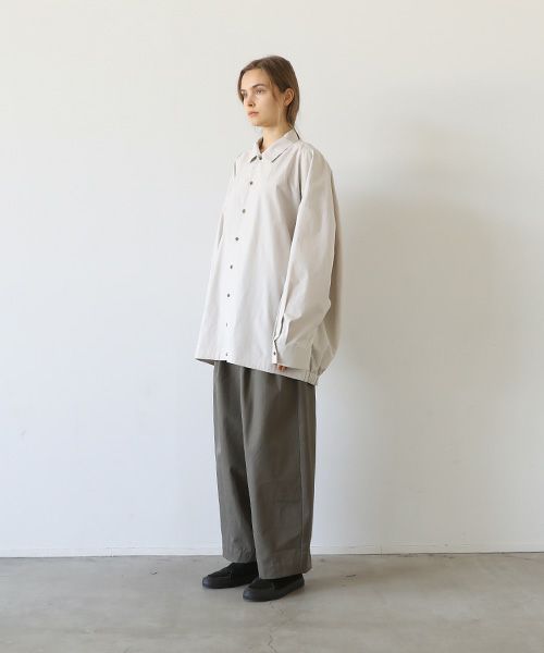 VU.ヴウ.ballon shirt-FINX COTTON vu-a23-s01[OFF BEIGE]