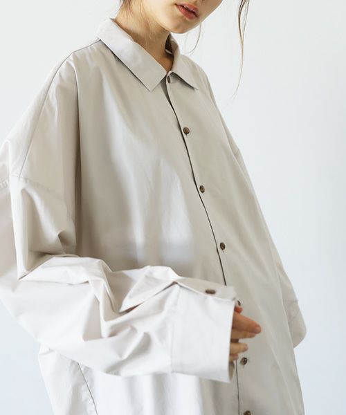 VU.ヴウ.ballon shirt-FINX COTTON vu-a23-s01[OFF BEIGE]