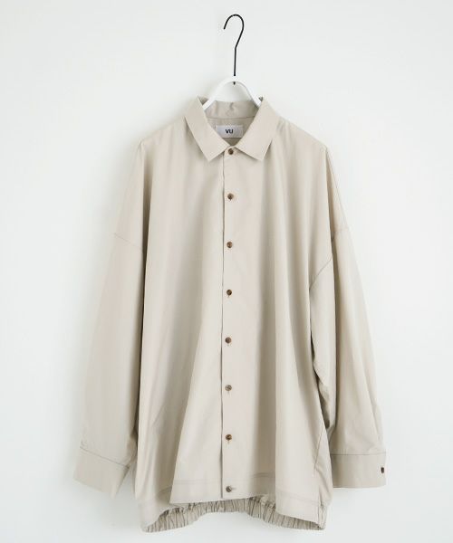 VU.ヴウ.ballon shirt-FINX COTTON vu-a23-s01[OFF BEIGE]