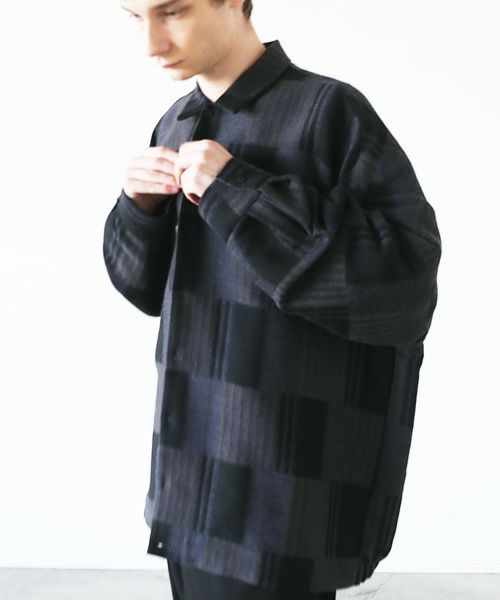 VU.ヴウ.check ballon shirt vu-a23-s01[CHECK]