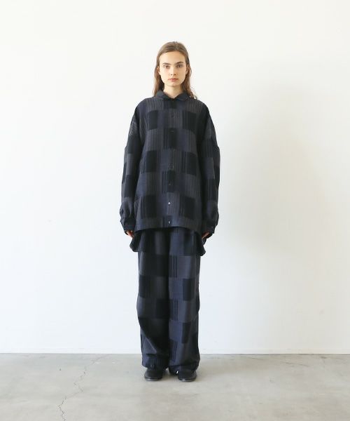 VU.ヴウ.check ballon shirt vu-a23-s01[CHECK]