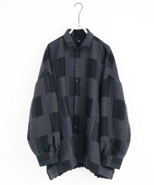VU.ヴウ.check ballon shirt vu-a23-s01[CHECK]