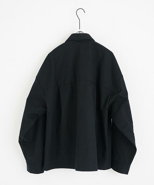 flight shirt-FINX COTTON vu-a23-s02[BLACK]