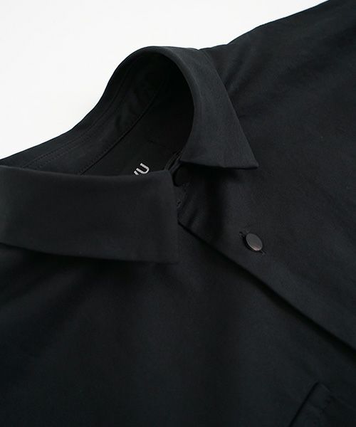 flight shirt-FINX COTTON vu-a23-s02[BLACK]