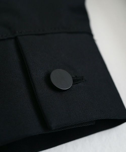 flight shirt-FINX COTTON vu-a23-s02[BLACK]