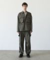 VU.ヴウ.flight shirt-FINX COTTON vu-a23-s02[DARK KHAKI]