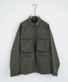 VU.ヴウ.flight shirt-FINX COTTON vu-a23-s02[DARK KHAKI]