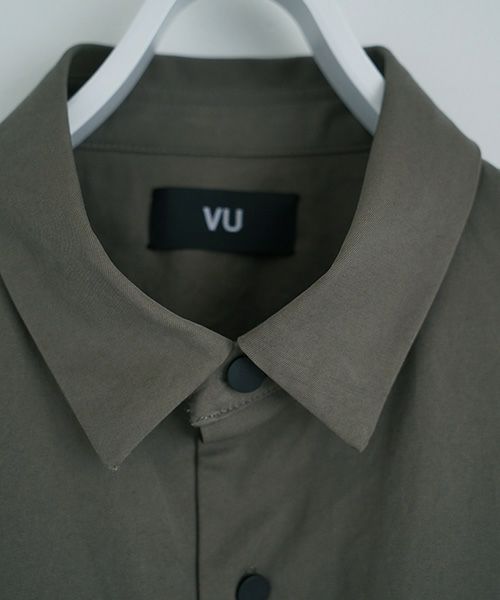 VU.ヴウ.flight shirt-FINX COTTON vu-a23-s02[DARK KHAKI]
