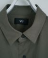VU.ヴウ.flight shirt-FINX COTTON vu-a23-s02[DARK KHAKI]