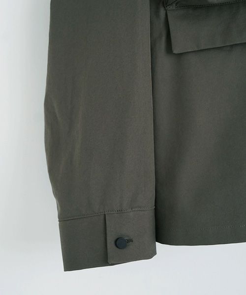 VU.ヴウ.flight shirt-FINX COTTON vu-a23-s02[DARK KHAKI]