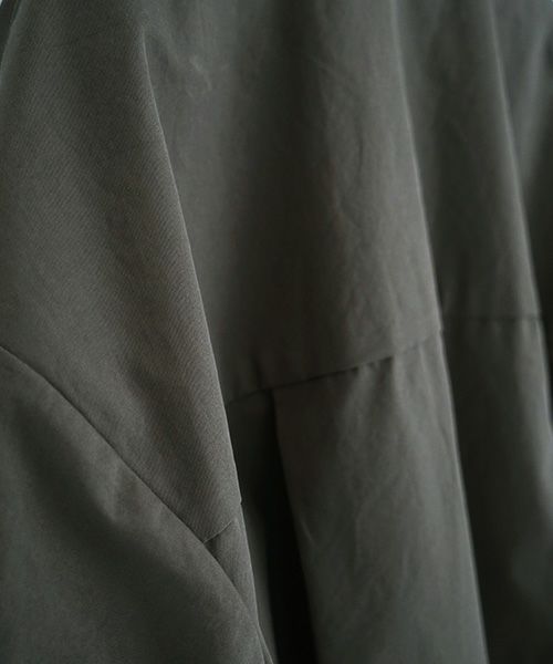 VU.ヴウ.flight shirt-FINX COTTON vu-a23-s02[DARK KHAKI]