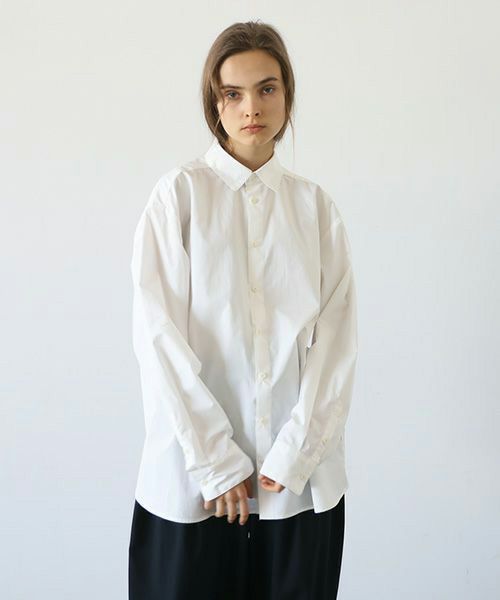 VU.ヴウ.base shirt-FINX COTTON vu-a23-s03[OFF WHITE]
