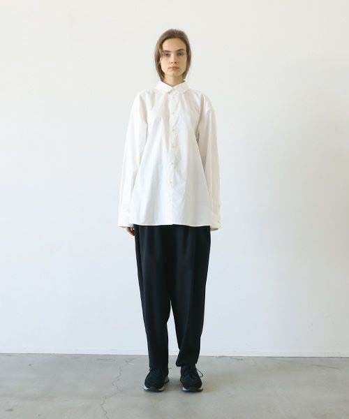 VU.ヴウ.base shirt-FINX COTTON vu-a23-s03[OFF WHITE]