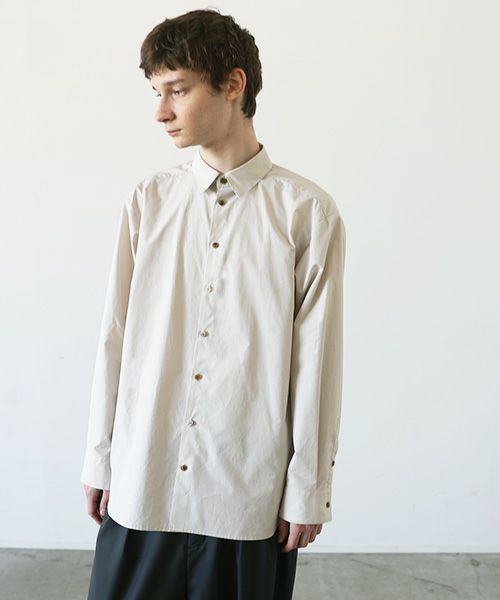 VU.ヴウ.base shirt-FINX COTTON vu-a23-s03[OFF BEIGE]