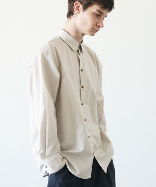 VU.ヴウ.base shirt-FINX COTTON vu-a23-s03[OFF BEIGE]