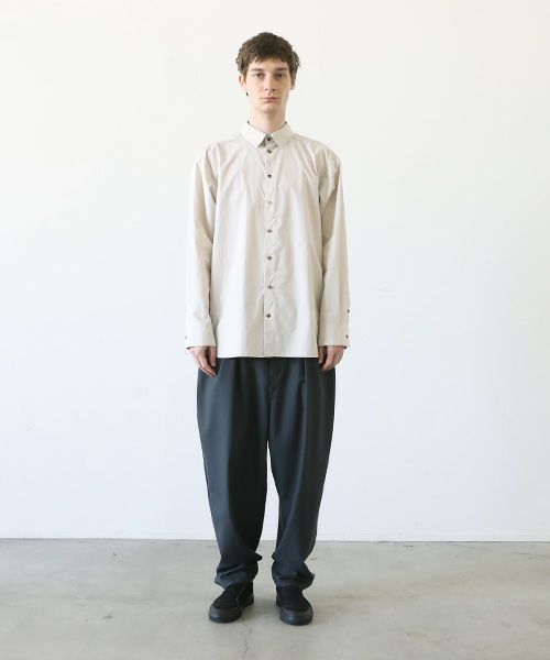 VU.ヴウ.base shirt-FINX COTTON vu-a23-s03[OFF BEIGE]