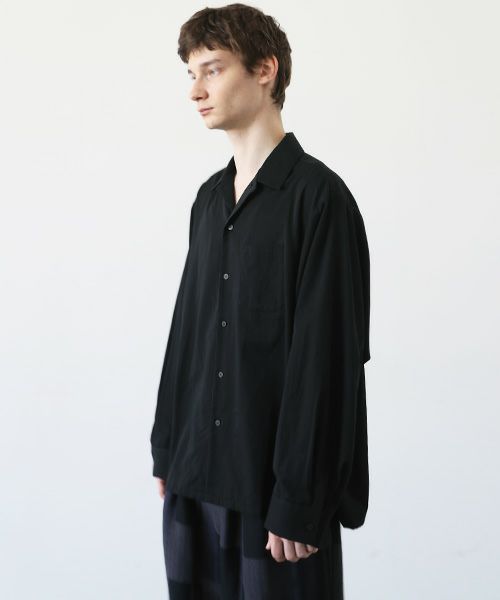 VU.ヴウ.open shirt vu-a23-s04[BLACK]