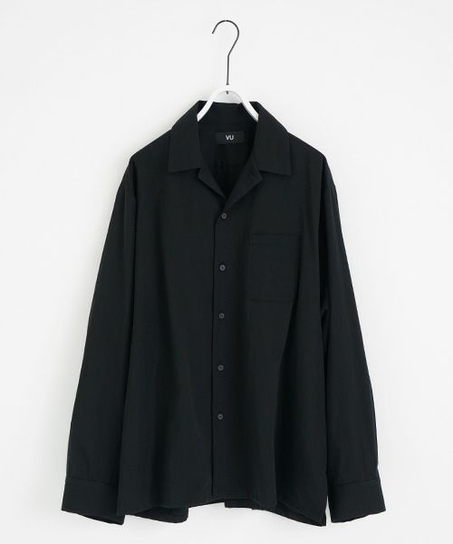 VU.ヴウ.open shirt vu-a23-s04[BLACK]